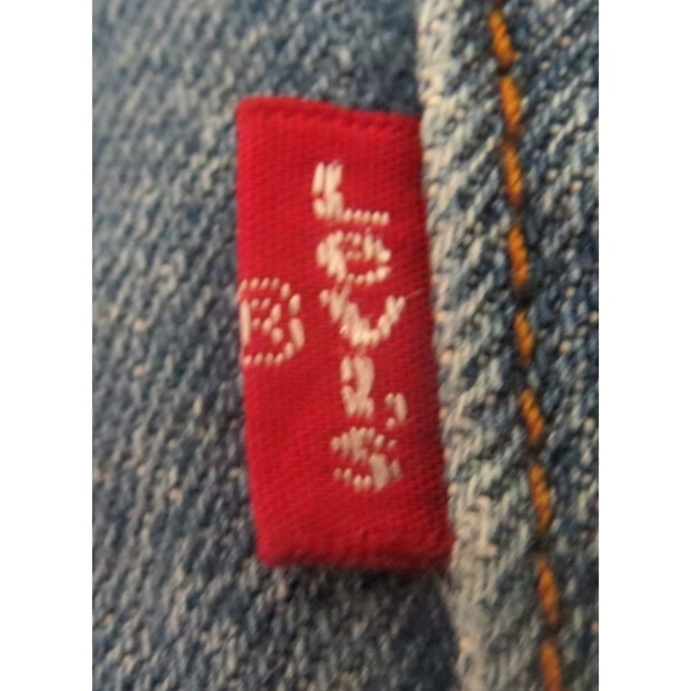 VTG Y2K Levis 527 Low Boot Cut Jeans Men 36x34 Blue Denim Distressed Faded Pants - Picture 12 of 13